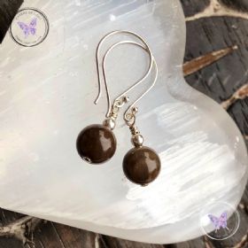 Classical Petrified Wood Earrings